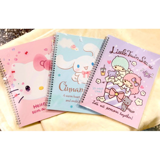 市價$120元 Sanrio三麗鷗Hello Kitty/雙子星 /大耳狗/酷洛米/ A4雙線圈筆記本/記事本