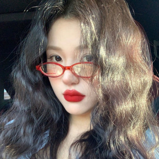 日韓小橢圓框眼鏡女ins歐美復古二次元Y2K街拍素顏 漸變眼鏡框平光眼鏡 74329
