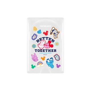 【TOYSELECT】Disney經典-米奇家族款亂花貼紙MagSafe磁吸卡片夾