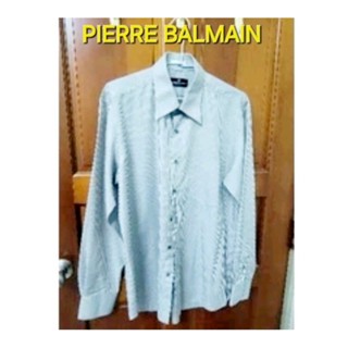 A194✴️型男教練二手精品館✴️♦️ PIERRE BALMAIN♦️🎉皮爾帕門 🎉肩寬47cm直紋長襯衫🎯