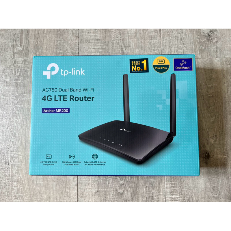 Tp-link Archer MR200 AC750 無線雙頻 4G LTE 路由器 / 分享器