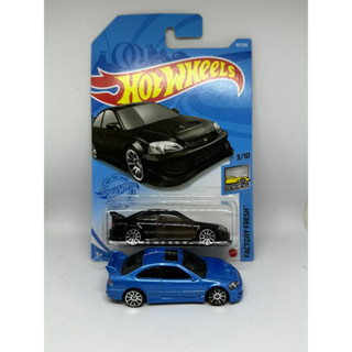 一次兩臺 Hot Wheels 風火輪 小汽車 模型車 本田 HONDA CIVIC SI 喜美 好看 1/64 模型