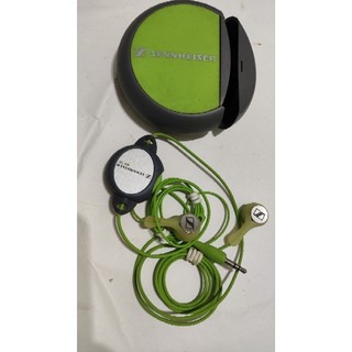 聲海 森海塞爾 sennheiser mx70 庫存耳機 耳機包 綠色 收納盒 可調節音量 聽音樂 磁鐵吸附耳機頭