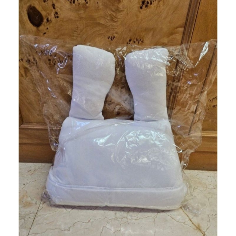 未使用品　GWP BOUNCE 棒小兔抱枕毯 BOUNCE 棒小兔Go Art 白色- HobbyToy 哈玩具
