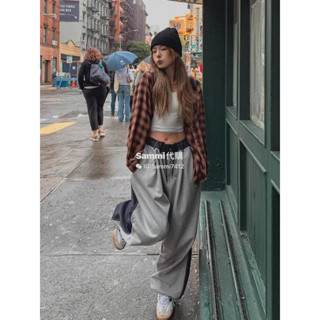 Sammi 韓國代購-東大門 正韓 正反拼接設計 男女共版 休閒長褲 網紅同款 611