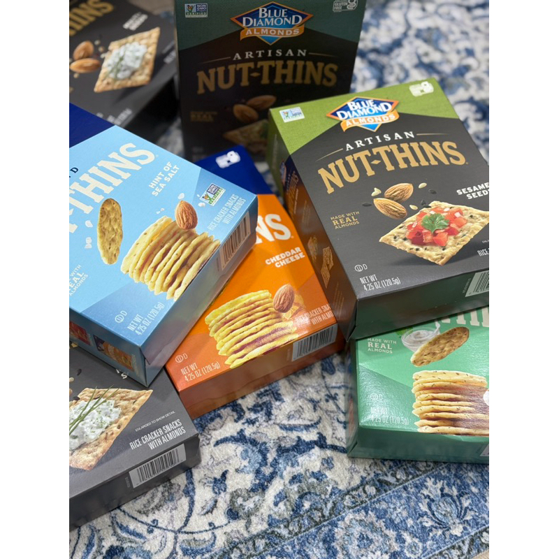 Blue Diamond KETO 藍鑽 杏仁粉餅乾 杏仁粉 costco 巴旦木 巧達 起司 杏仁飲 好市多 無麩質