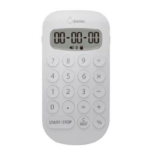 日本 dretec 小丸 隨身型 震鈴 計算 &時鐘 計時器 白色 /臺CL-133WT