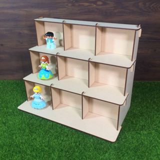 WOOXO 階層窗格架 階梯 窗格 公仔 DIY 簡單快速拆裝 九宮 臺灣