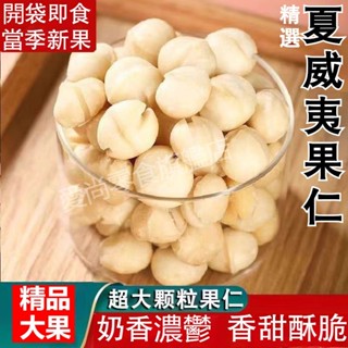 【熱賣6萬+】夏威夷果仁1000g大顆粒新貨夏威夷豆 澳洲夏威夷果 無殼免剝整顆奶香味堅果原味烘培零食批發乾果孕婦零食