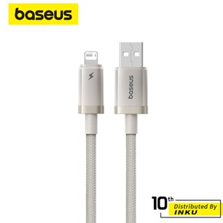 倍思 鈦合金 USB to iP 充電線 2.4A大電流 480Mbps 尼龍編織 1m/2m
