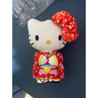 「全新」日本購回正品 三麗鷗 全新HELLO KITTY 和服娃娃玩偶