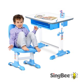 【SingBee欣美】寬70cm 小天使環保課桌椅(書桌椅 成長桌椅 升降桌)
