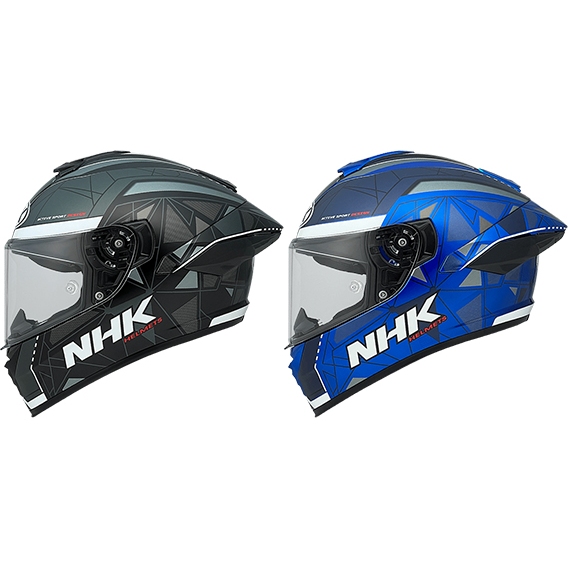 NHK K5R 鐵三角 黑銀 黑藍 全罩安全帽 超輕量 透氣《遠古騎士》