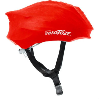 【單車先生】VELOTOZE 公路車安全帽套(紅) 防風/防水/自行車/競賽車/登山車/防護/防塵