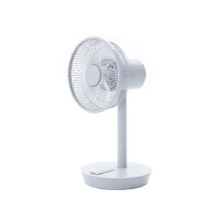 【sOlac】10吋DC無線可定時充電式無線行動風扇桌扇SFT-F07W白 續航11小時 左右自動擺
