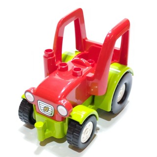 【得寶Duplo】紅色 拖拉機 卡車 汽車 車子 自組 交通工具 10982 大顆粒 積木 [正版LEGO]