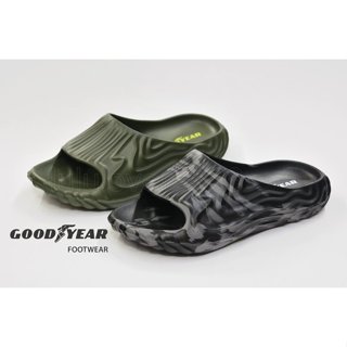 GOODYEAR【縱谷】男款輕量一體EVA 緩震拖鞋 防水 紓壓拖鞋 偏大版型 25~29