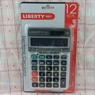 《省您錢購物網》福利品~利百代LIBERTY12位元太陽能桌上型稅率設定計算機~雙電源供電(LB-5019CA)