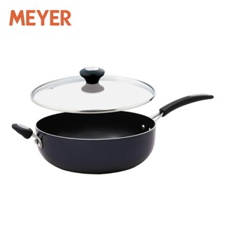 【MEYER 美亞】IH藍寶石導磁不沾鍋 30CM深炒鍋 - 超能耐磨系列 (單鍋/鍋+蓋)
