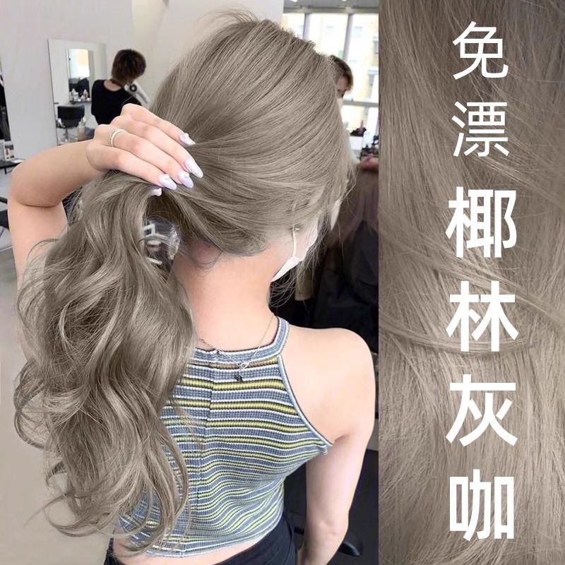 隔日到貨🔥两件88折🔥送工具+髮膜🔥現貨染髮劑 無需褪色 染髮劑 植物染髮膏 蓋白髮染髮劑 純天然不刺激 染劑安全染髮