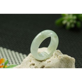 熱賣U322玉戒指❀ 13#翡翠玉A貨冰潤寬版玉戒圈指環戒子【緬甸玉翠軒】玉首飾品 男女款式 尾戒