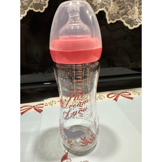 【kuku酷咕鴨】 夢想樂章寬口玻璃奶瓶 240ml(3色)