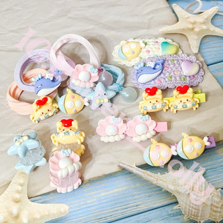 🧁奶油小舖🧁現貨✨《兩入組》海底世界髮圈 髮夾 針織掰掰夾 小抓夾 兒童髮飾