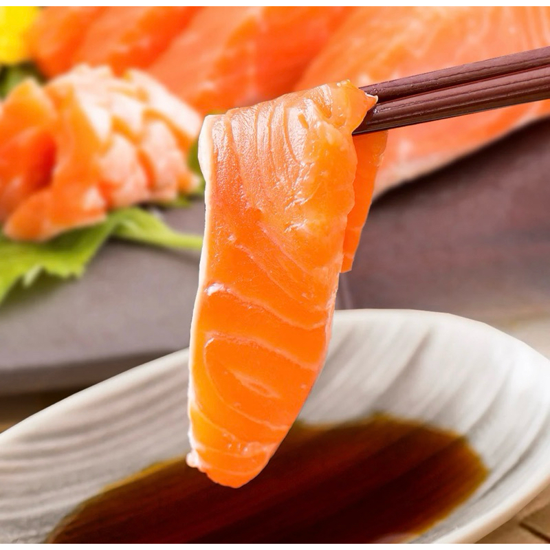 【禧福水產】頂級日本野生秋鮭魚生魚片/鮭魚肉/鮭魚片◇$特價399元/500g/包◇最低價無菜單日式料理直播餐廳團購丼飯