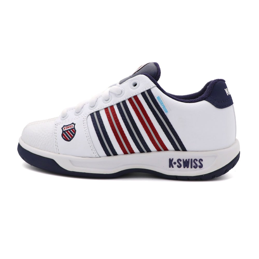 K-swiss Eadall WP 白藍紅 皮革 防潑水 老爹鞋 運動鞋 女款 J2776【新竹皇家96781-113】