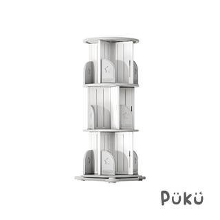 PUKU藍色企鵝【UNI有你宅】兒童3層旋轉書架