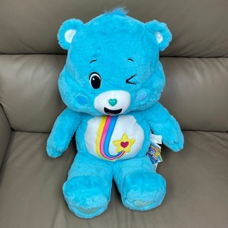 正版 Care Bears 超大款 水藍色 絨毛娃娃 高約65cm 一筆訂單最多1隻