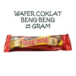 Cemilan Beng Beng Coklat Wafer Extra Chocolate Caramel 25GR