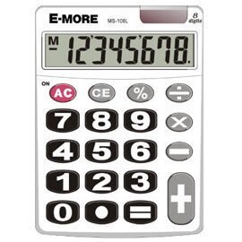 【環喬】 E-MORE MS-108L 商用計算機 無語音計算機 實用型計算機 辦公室文具 文具用品