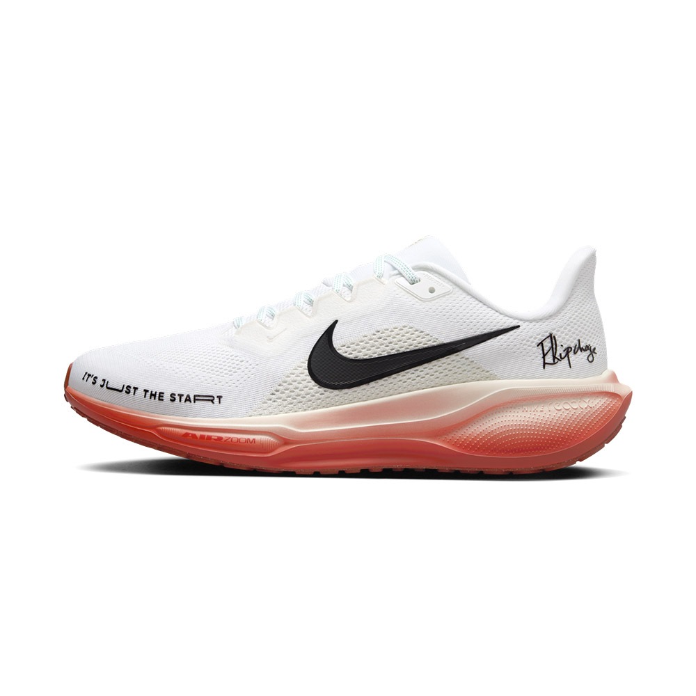 Nike Air Zoom Pegasus 41 EK 男 白橘 漸層 氣墊 緩震 小飛馬 慢跑鞋 HJ7037-100