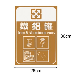 分類貼紙 鐵鋁罐 另有其他款式貼紙 垃圾桶 分類回收 腳踏垃圾桶 公共裝置設施 環保分類 資源回收桶 環保回收箱 分類
