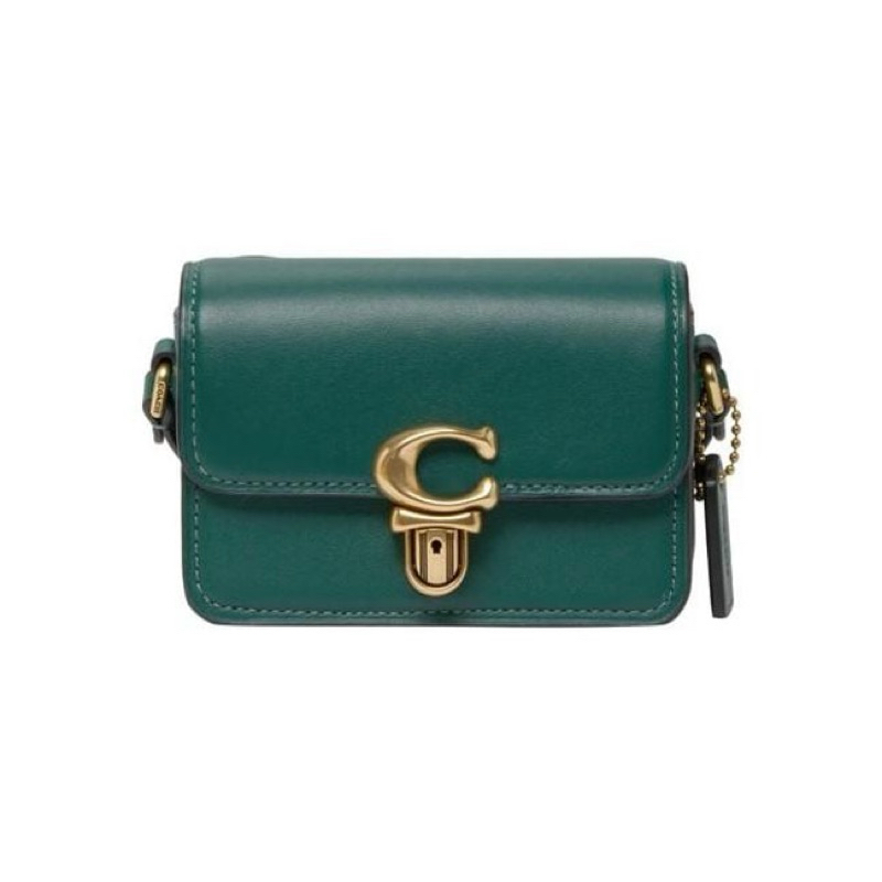 「二手」正品 Coach studio 12 絕版色 叢林綠 綠色 小包