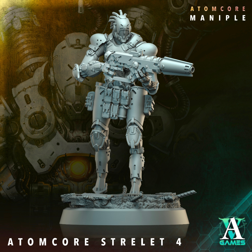 Tazo工坊[AVG]核能射擊探礦者pose4Atomcore Strelets&Prospector 3D列印模型AM