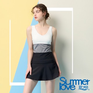 夏之戀SUMMER LOVE 大女長版二件式(褲連裙)E24705