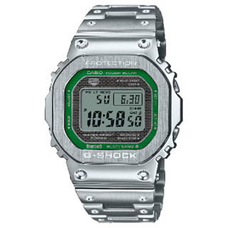 CASIO 卡西歐G-SHOCK GMW-B5000D-3 綠色面盤全金屬太陽能藍芽時尚腕錶 43.2mm