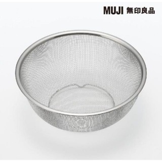 MUJI 無印良品 不鏽鋼網籃 L/22.5cm/附網腳 代購