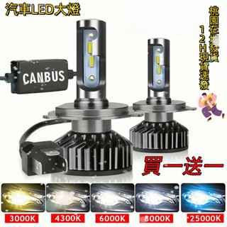 買一送一 LED燈 H4 H7 高亮 汽車LED大燈 機車大燈 LED頭燈 H1 H11 9005 9006 改裝車燈