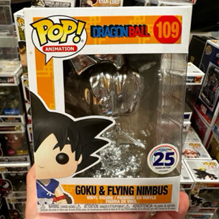 -傑卡玩具- 《美國正版現貨》Funko pop 109 七龍珠 悟空與觔鬥雲 銀電鍍版 #公仔