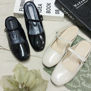 穆勒鞋 MIT臺灣製 復古學院舒適前包後空拖鞋 懶人鞋 學生鞋-est shoes