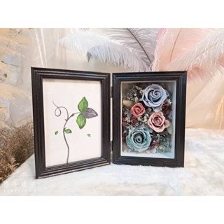 永生花 厚款實木立體相框 Preserved Flower Frame 花藝師御用 永生花 DIY 7吋