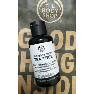 出清 效期如照片接受再下單 百貨專櫃THE BODY SHOP 美體小舖 茶樹淨膚深層潔面膠/茶樹調理水 60ml