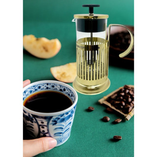 臺灣製🇹🇼 350ml金色閃閃法式濾壓壺 沖茶器 咖啡濾泡器