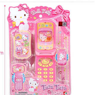 玩具研究中心 現貨 三麗鷗 凱蒂貓 Hello Kitty 旋轉手機10057
