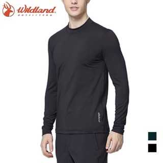 【WILDLAND 荒野】男遠紅外線彈性保暖衣 兩色 大尺碼3XL 4XL 保暖內層衣 長袖上衣 W2690