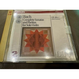 Grumiaux/葛羅米歐/巴哈無伴奏小提琴奏鳴曲/德版無IFPI/2CDS