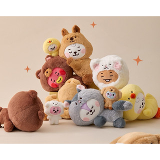現+預🇰🇷BT21 FLUFFY動物裝系列 玩偶/吊飾/斜背包